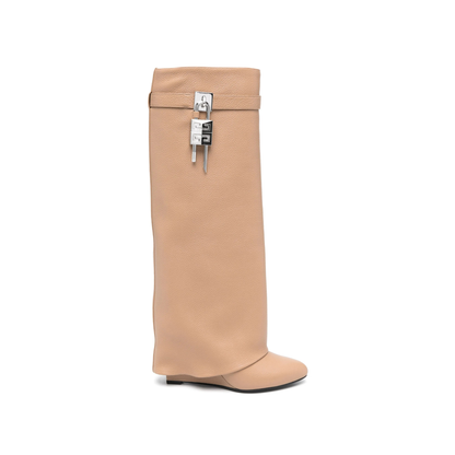 Beige Leather