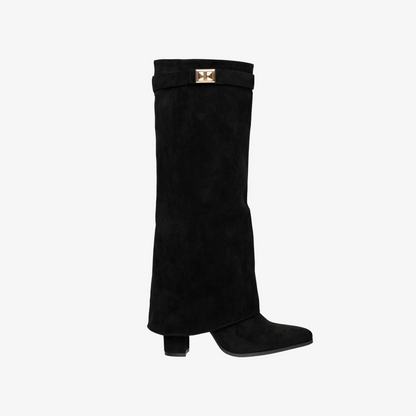 Schwarz Suede